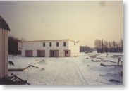Hausreihe C im Schnee, Januar 2007 Baustelle Am Calversbach